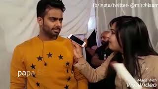 Mankirt aulakh in a rapid fire with Rj mirchi sam [upl. by Tessie]