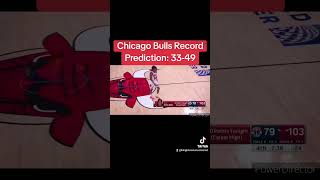 Chicago Bulls Record Prediction 3349 [upl. by Annaya731]