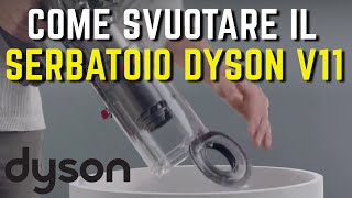 DYSON V11 COME SVUOTARE il serbatoio della polvere SHORT [upl. by Hermione366]