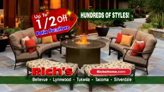 Richs HalfOff Patio Furniture Sale [upl. by Anaek]