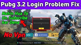 ⛔ No Vpn 🚫 Pubg Mobile Login Problem  Pubg Login Problem  How To Login Pubg Mobile [upl. by Mclyman]