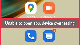 How To Fix Unable to open app device overheating Problem solve in Android [upl. by Connelly839]