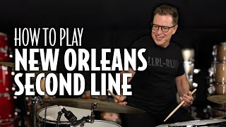 New Orleans Traditional Syncopated Second Line Drum Lesson  Stanton Moore [upl. by Anyek104]