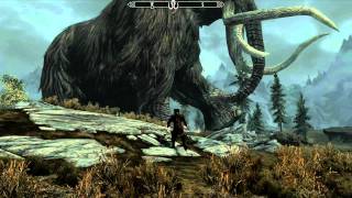 Skyrim  The Giant Mammoth [upl. by Aihpos]