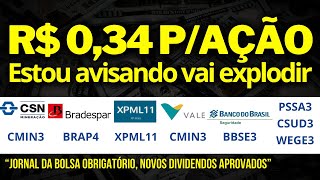 Vão explodir BRAP4 CMIN3 VALE3 BBSE3 PSSA3 XPML11 AZUL4 CSUD3 WEGE3 ESPA3 BOLSA DE VALORES [upl. by Ajuna317]