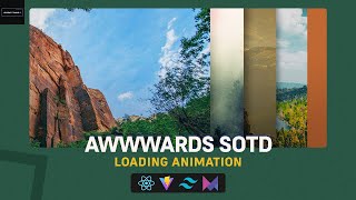 Loading animation transition  Awwwards website SOTD  React Js  Framer motion [upl. by Timrek]