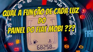 LUZES DO PAINEL DE INSTRUMENTOS DO FIAT MOBI PRA QUE SERVE entenda review [upl. by Llerad]