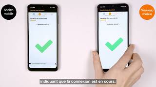 Comment utiliser lapplication de transfert des données entre deux mobiles   Orange [upl. by Nahaj]