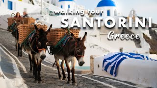 SANTORINI 4K 🇬🇷☀️ BEAUTIFUL ISLAND 🇬🇷 GREECE WALKING TOUR 4K ULTRA HD [upl. by Ellesirg]