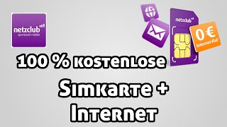 Simkarte  Internet 100 kostenlos  Netzclub Simkarte Review HD DeutschGerman  MrTechCommander [upl. by Aisatsanna]