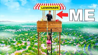 I Built the Worlds Tallest Lemonade Stand [upl. by Etnaled216]