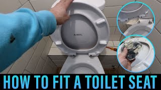 Easy DIY Guide How to Replace Your Old Toilet Seat with a Soft Close Seat [upl. by Sualkin29]