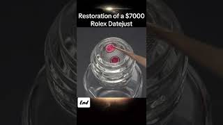 Restoration of a 7000 Rolex Datejust restoration watch clock restorationclock [upl. by Fattal]