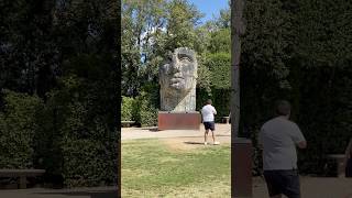 Tindaro Screpolato is an enormous bronze statue located in the Boboli Garden in Florence Italy [upl. by Livvie]