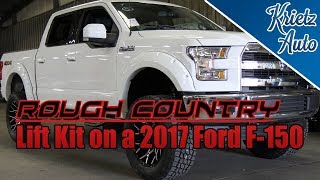 How A Rough Country Lift is Installed on a 2017 Ford F150│ Krietz Auto [upl. by Scharff592]