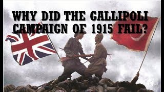 IGCSE History WWI Why did the Gallipoli Campaign fail [upl. by Brandie]