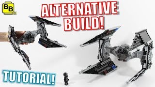 LEGO STAR WARS 75211 ALTERNATIVE BUILD TIE INTERCEPTOR [upl. by Annairam641]