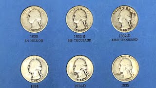 Complete Circulated Silver Washington Quarter Collection [upl. by Durwyn]