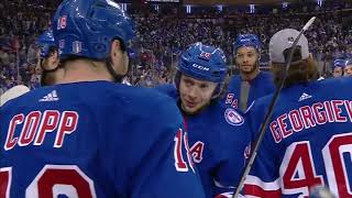 Celebration at MSG as Rangers Artemi Panarin scores Game 7 OT winner MSG feed [upl. by Euqirne]