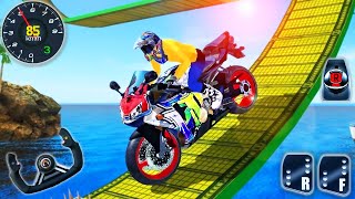 Mega Ramp Bike Racing Simulator 3D  Extreme Motocross Dirt Bike Stunt Racer  Android GamePlay [upl. by Laup601]