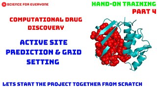 Drug Design Project  Protein Active Site Prediction  Grid Box Setting  Theory amp Practicle  Hindi [upl. by Aisak]