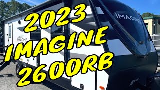 NEW 2023 GRAND DESIGN IMAGINE 2600RB TRAVEL TRAILER Dodd RV Rear Bathroom Solar Tour Walk Through [upl. by Swehttam]