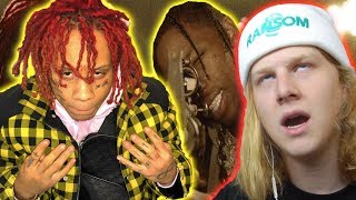 WTF ZOMBIE APOCALYPSE Trippie Redd  Dark Knight Dummo ft Travis Scott REACTION [upl. by Anetsirhc963]