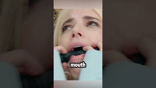 Woman wakes up with a black stick in her mouthshorts [upl. by Alaine]