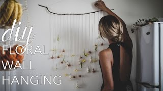 DIY Floral Wall Hanging  Spring Decor [upl. by Dilan263]