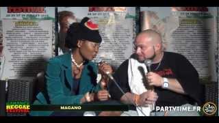 MAGANO  INTERVIEW at Garance Reggae Festival 2012 HD by Partytimefr [upl. by Moersch]