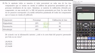 Media ARÍTMETICA PONDERADA  Pruebas Estandarizadas  2024 [upl. by Hakon]