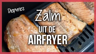 Diepvries zalm uit de airfryer  Is dat lekker [upl. by Wadesworth815]