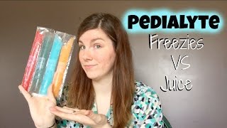 Pedialyte Juice VS Pedialyte Freezies Review [upl. by Aro692]