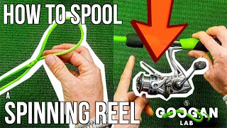 How To SPOOL A SPINNING REEL [upl. by Brenna692]