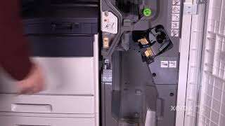 Xerox® AltaLink® C8070 Family Undocking the Finisher No Audio [upl. by Elocin]