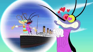 Oggy and the Cockroaches  The Love Cruise SEASON 5 BEST CARTOON COLLECTION  New Episodes in HD [upl. by Aikemet]