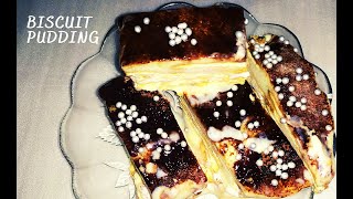 Biscuit PuddingMarie light Biscuit Pudding recipe in MalayalamSR Vlogs by Sangeetha [upl. by Monda]