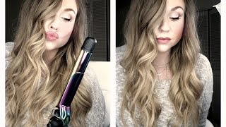 How to Curl your HairTutorial with XL Curling Iron plus dry shampooGreat for long hair [upl. by Anerec]