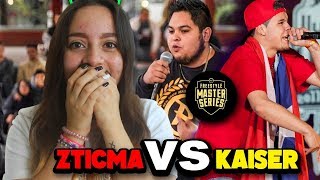 REACCIONANDO A ZTICMA VS KAISER FMS INTERNACIONAL 2019 FUE EPICA  Mafer Tejeda [upl. by Acalia856]