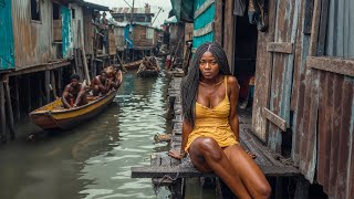 Life In a Floating Slum in Africa  Makoko [upl. by Artap637]