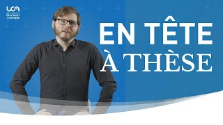 En tête à thèse avec Timothée Martinod [upl. by Ansilme]