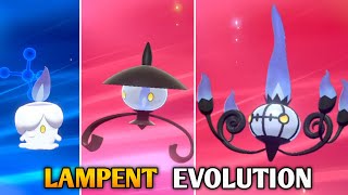 How To Evolve Litwick Into Lampent And Chandelure In Pokemon Sword amp Shield  Galar Pokedex [upl. by Croom409]