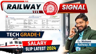 Railways RRB Tech Signal Grade1 Salary Slip with proof syllabus Notes  Course  Exam Tips rrb [upl. by Felske]