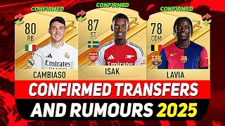 NEW CONFIRMED TRANSFERS amp RUMOURS 💰😳 ft ISAK CAMBIASO LAVIAetc [upl. by Llerrehc171]