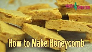 How to Make Honeycomb  Honeycomb Candy Recipe Simple and Quick and Super Delicious [upl. by Enecnarf972]