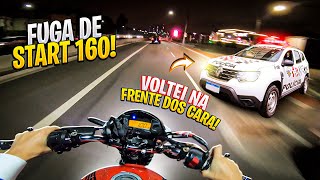 FUGA DE START 160 VOLTEI NA FRENTE DOS CARA 🚨 [upl. by Teeter518]