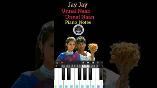 Unnai Naan  Easy Piano Notes  Jay Jay  Madhavan  Amogha  Bharathwaj  Hariharan [upl. by Sisenej]