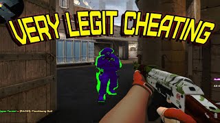 CSGO VERY Legit Hacking  MY TEAM EXPOSED ME XD ft Iniuria [upl. by Asserat386]