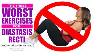 Exercises to AVOID with Diastasis Recti  Postpartum Ab Exercises  Rectus Diastasis Friendly [upl. by Barrada270]