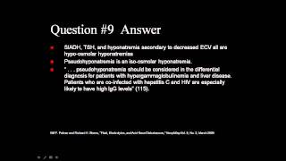 Board Review Hyponatremia [upl. by Dasie]